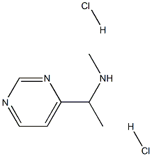 N-methyl-1-(4-pyrimidinyl)ethanamine dihydrochloride 结构式