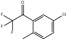 1-(5-氯-2-甲基苯基)-2,2,2-三氟乙-1-酮 结构式