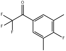 2,2,2-trifluoro-1-(4-fluoro-3,5-dimethylphenyl)ethanone 结构式