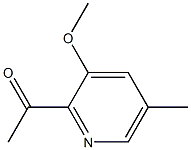 1-(3-Methoxy-5-methylpyridin-2-yl)ethanone 结构式