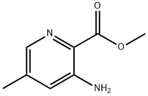 3-氨基-5-甲基吡啶-2-羧酸甲酯 结构式