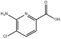 6-氨基-5-氯吡啶甲酸 结构式