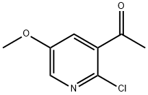 1-(2-Chloro-5-methoxy-pyridin-3-yl)-ethanone 结构式