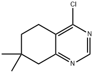 4-CHLORO-7,7-DIMETHYL-5,6,7,8-TETRAHYDROQUINAZOLINE 结构式