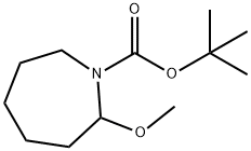 2-甲氧基氮杂环丁烷-1-羧酸叔丁酯 结构式