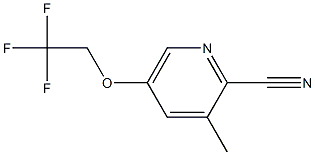 3-Methyl-5-(2,2,2-trifluoroethoxy)picolinonitrile 结构式