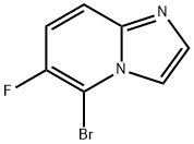 5-溴-6-氟咪唑并[1,2-A]吡啶 结构式