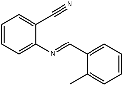 2-[(2-methylbenzylidene)amino]benzonitrile 结构式