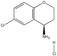 (R)-6-氯色满-4-胺盐酸盐 结构式