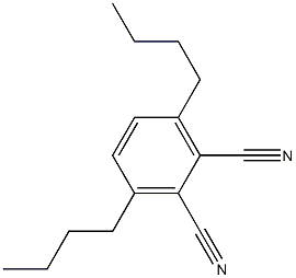 1,2-Benzenedicarbonitrile, 3,6-dibutyl- 结构式