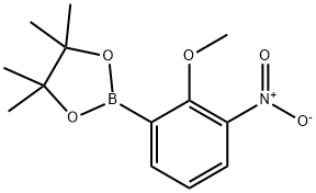 2-甲氧基-3-硝基-苯基硼酸频哪醇酯 结构式