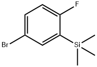 (5-bromo-2-fluorophenyl)-trimethylsilane 结构式