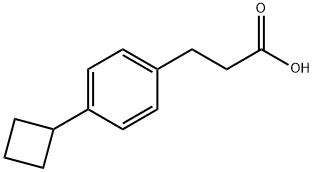Benzenepropanoic acid, 4-cyclobutyl- 结构式