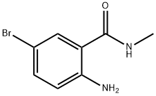 2-氨基-5-溴-N-甲基苯甲酰胺 结构式