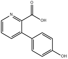 3-(4-hydroxyphenyl)picolinic acid 结构式