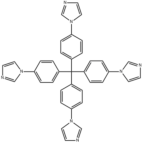 四(4-咪唑苯基)甲烷 结构式