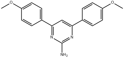 4,6-bis(4-methoxyphenyl)pyrimidin-2-amine 结构式