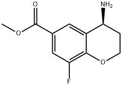 METHYL(4S)-4-AMINO-8-FLUOROCHROMANE-6-CARBOXYLATE 结构式