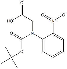 N-BOC-RS-2-硝基苯甘氨酸 结构式
