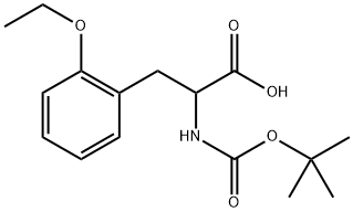 N-BOC-DL-2-乙氧基苯丙氨酸 结构式