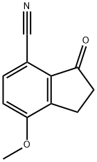 7-methoxy-3-oxo-2,3-dihydro-1H-indene-4-carbonitrile 结构式