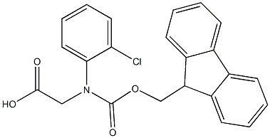 N-FMOC-R-2-氯苯甘氨酸 结构式