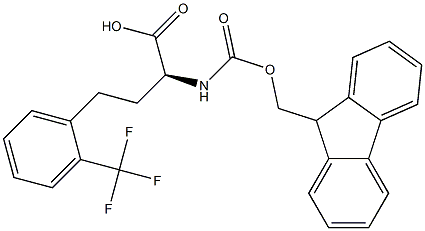 Fmoc-2-trifluoromethyl-L-homophenylalanine 结构式