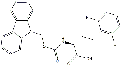 Fmoc-2,6-difluoro-L-homophenylalanine 结构式