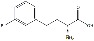 (R)-2-氨基-4-(3-溴苯基)丁酸 结构式