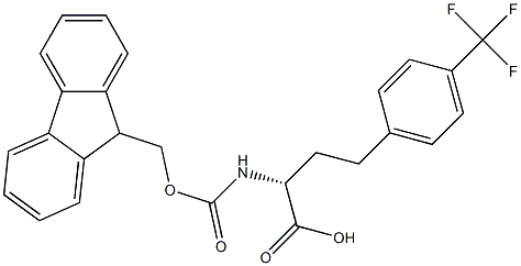 Fmoc-4-trifluoromethyl-D-homophenylalanine 结构式