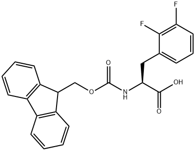 N-Fmoc-2,3-difluoro-L-phenylalanine 结构式