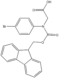 N-FMOC-R-4-溴苯甘氨酸 结构式