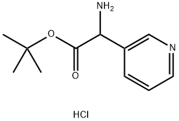 Pyridin-3-yl-glycine tert-butyl ester dihydrochloride 结构式