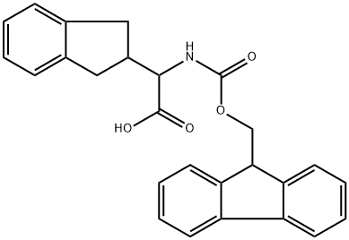 N-FMOC-RS-茚满基甘氨酸 结构式