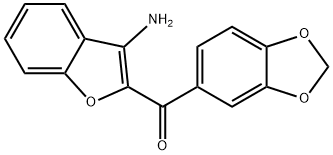 (3-Amino-benzofuran-2-yl)-benzo[1,3]dioxol-5-yl-methanone 结构式