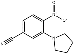 Benzonitrile, 4-nitro-3-(1-pyrrolidinyl)- 结构式