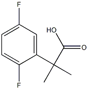 2-(2,5-Difluorophenyl)-2-methylpropanoic acid 结构式