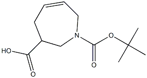 1-(叔丁氧基羰基)-2,3,4,7-四氢-1H-氮杂-3-羧酸 结构式