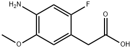 (4-Amino-2-fluoro-5-methoxy-phenyl)-acetic acid 结构式