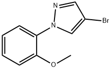 4-bromo-1-(2-methoxyphenyl)pyrazole 结构式