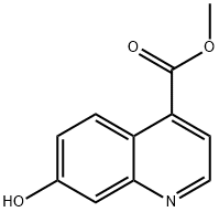 7-羟基喹啉-4-羧酸甲酯 结构式