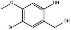 4-Bromo-2-hydroxymethyl-5-methoxy-phenol 结构式