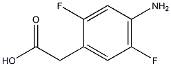 (4-Amino-2,5-difluoro-phenyl)-acetic acid 结构式