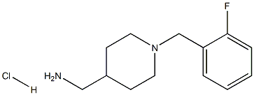 (1-(2-FLUOROBENZYL)PIPERIDIN-4-YL)METHANAMINE HYDROCHLORIDE 结构式