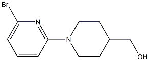 [1-(6-bromopyridin-2-yl)piperidin-4-yl]methanol 结构式