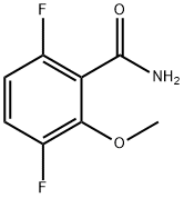 3,6-二氟-2-甲氧基苯甲酰胺 结构式