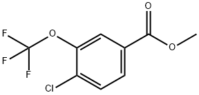 4-氯-3-(三氟甲氧基)苯甲酸甲酯 结构式