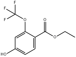ETHYL 4-HYDROXY-2-(TRIFLUOROMETHOXY)BENZOATE 结构式