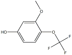 3-甲氧基-4-(三氟甲氧基)苯酚 结构式