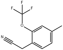 4-溴-2-(三氟甲氧基)苯乙酸 结构式